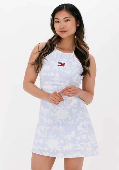 TOMMY JEANS Mini robe TJW AOP MINI DRESS Bleu clair - large