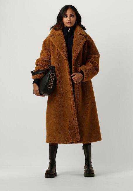 STAND STUDIO Manteau Teddy MARIA COAT en camel - large
