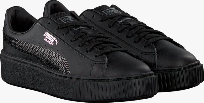 Zwarte PUMA Sneakers BASKET PLATFORM BLING JR - large