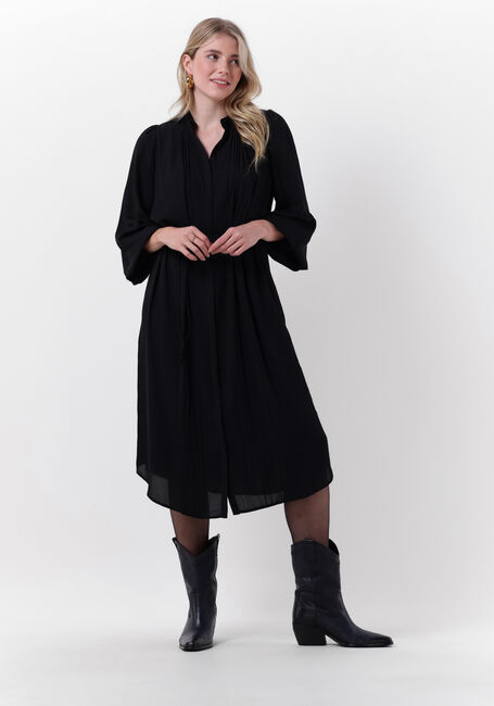 Zwarte BRUUNS BAZAAR Midi jurk CAMILLA BASELY DRESS - large