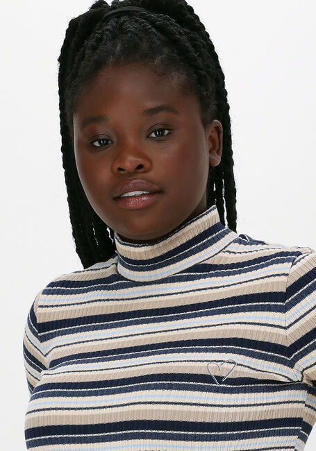 MOS MOSH Haut JOELINA SS TURTLE NECK TEE en bleu - large