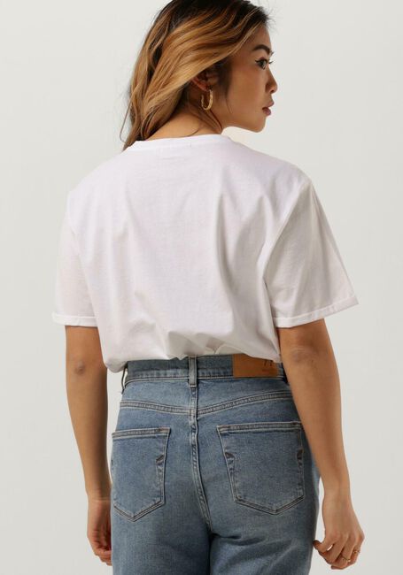 Witte MSCH COPENHAGEN T-shirt TERINA ORGANIC SMALL LOGO TEE - large