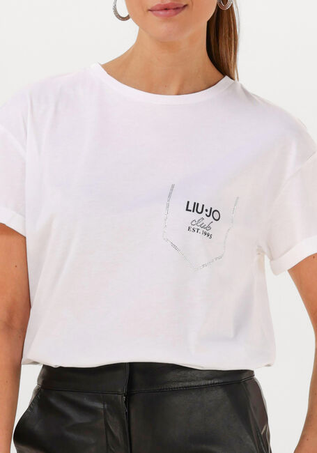 LIU JO T-shirt ECS T-SHIRT MODA M/C en blanc - large