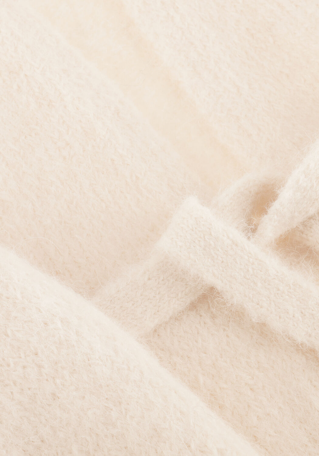 SELECTED WOMEN Pull SLFGABELLA LS KNIT BELT CARDIGAN Cr&egrave;me - large