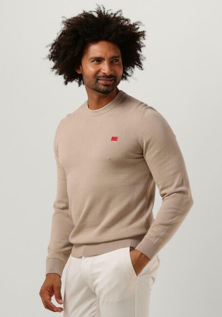 Beige HUGO Trui SAN CASSIUS-C1 - large