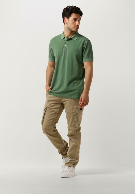 PME LEGEND Polo SHORT SLEEVE POLO PIQUE GARMENT DYE en vert - large