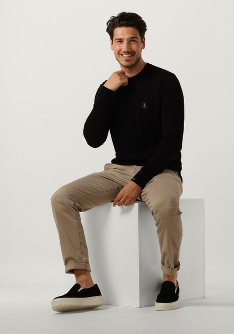 BUTCHER OF BLUE Pull STRUCTURE CREW en noir - large