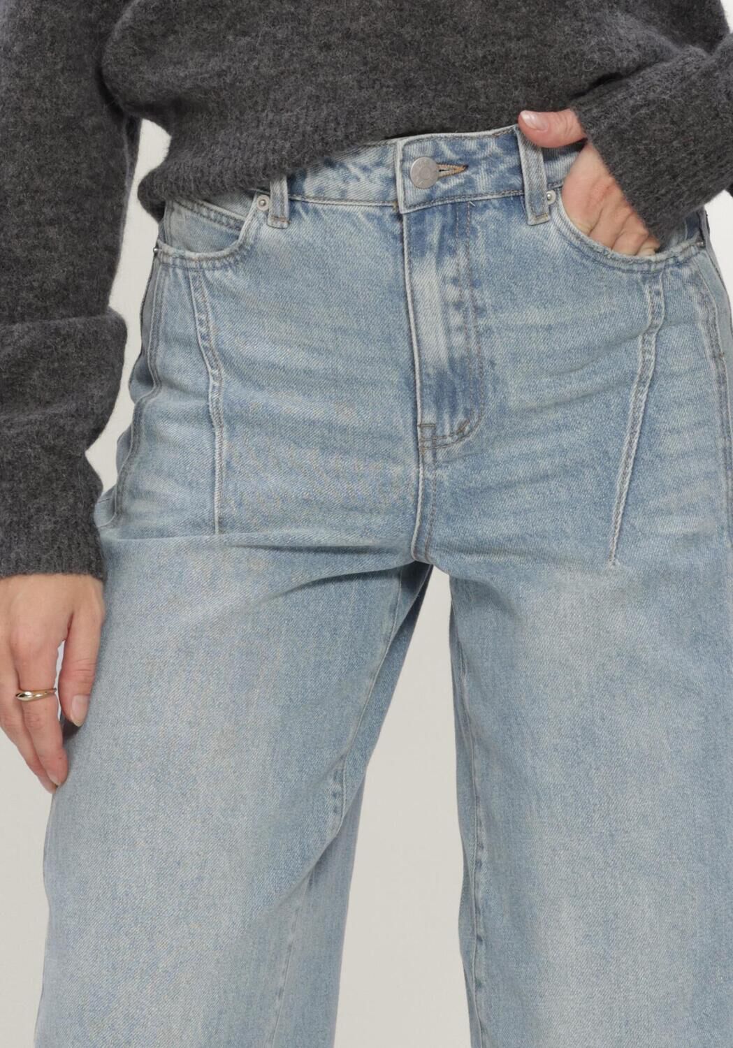 Y.A.S. Wide jeans YASSKY HW BARREL JEANS Bleu clair - large