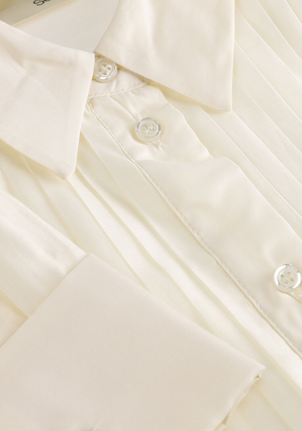 Gebroken wit SELECTED WOMEN  SLFIRIS RELAXED LS SHIRT B - large