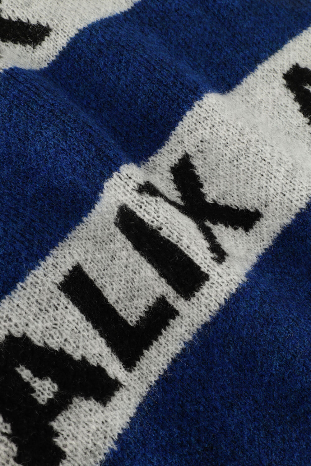 Blauwe ALIX THE LABEL Sweater LADIES KNITTED ALIX STRIPE PULLOVER - large