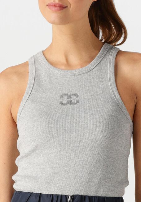 CO'COUTURE Haut SAHARACC EMBROIDERY TANK TOP Gris clair - large