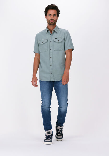 G-STAR RAW Chemise décontracté MARINE SLIM SHIRT S\S en vert - large