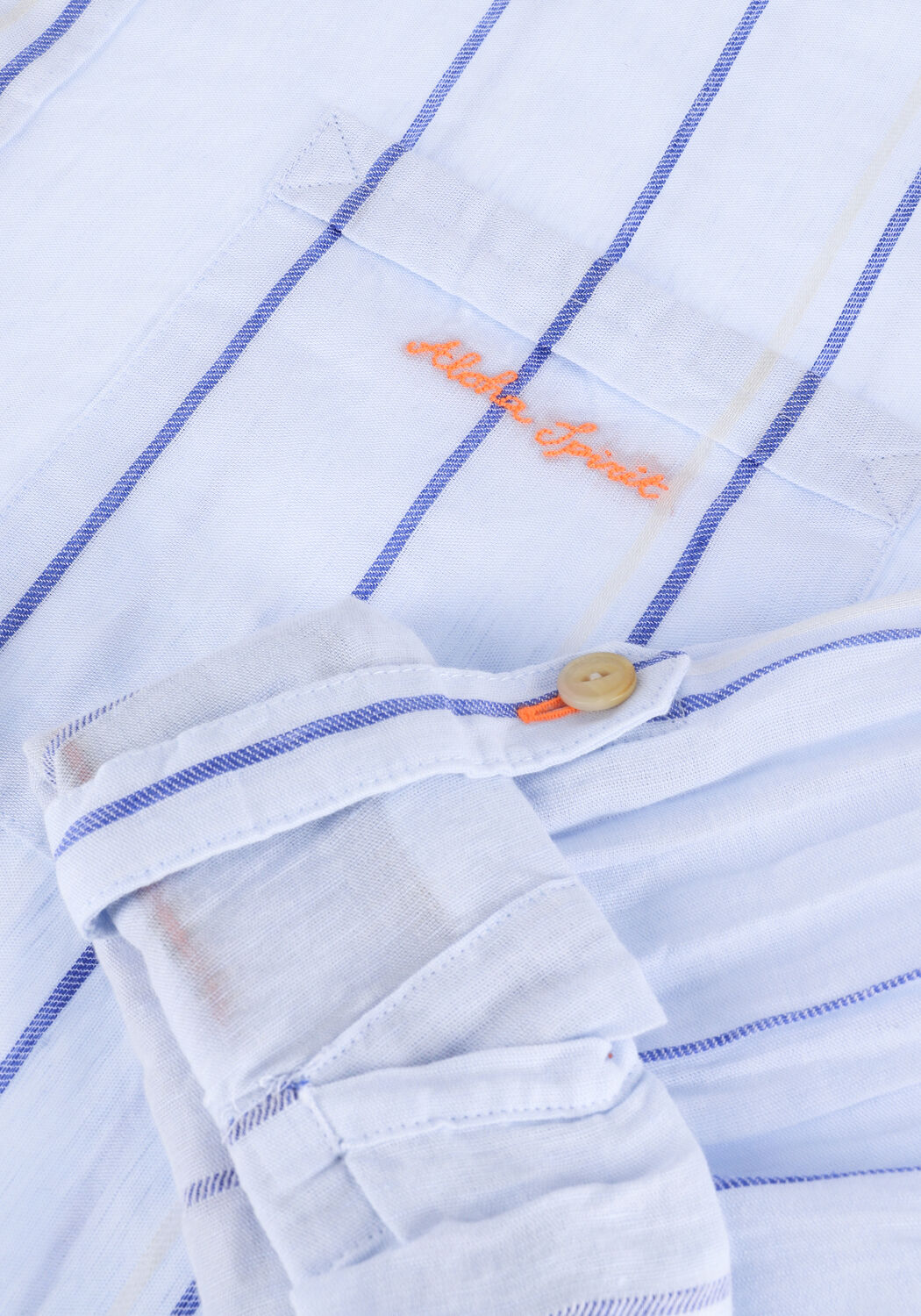 Blauwe SCOTCH & SODA Casual overhemd REGULAR FIT - YARN DYED COTTON-LINEN BLEND SHIRT - large