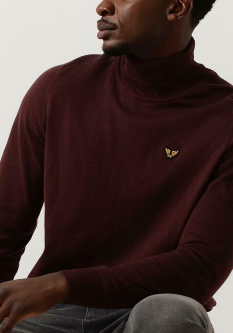 PME LEGEND Col roulé TURTLENECK COTTON ELITE KNIT Bordeaux - large