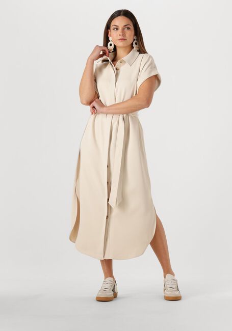 OMODA ATELIER Robe midi OM-BABETTE X BO en beige - large