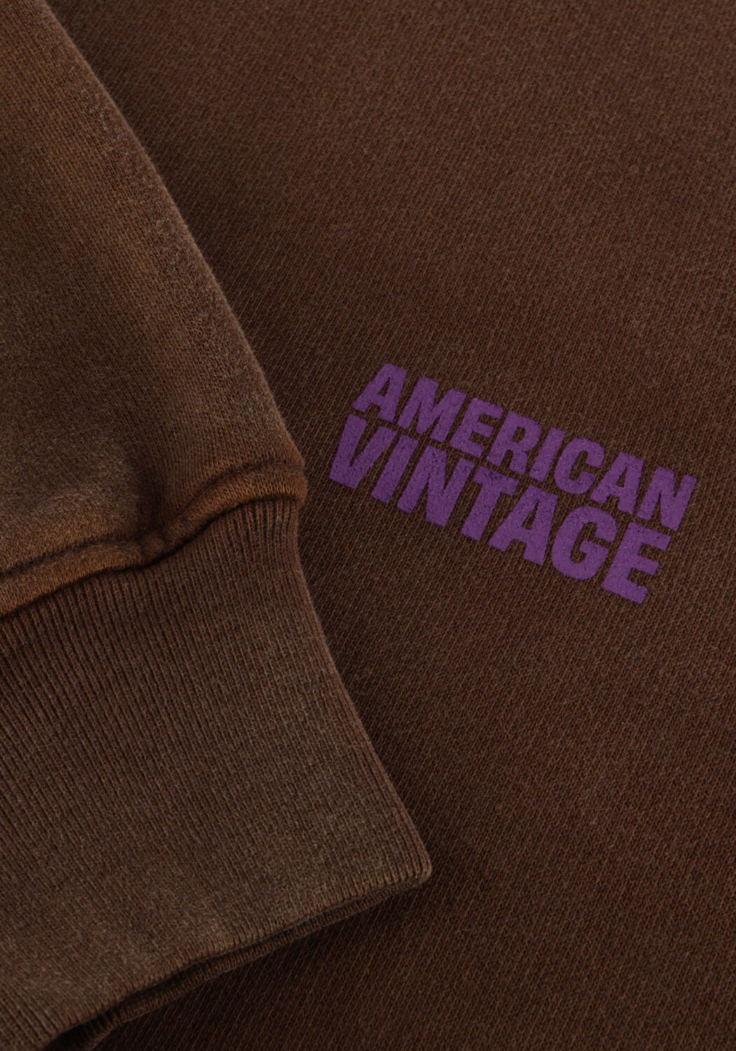 AMERICAN VINTAGE Pull PLIZZY en marron - large
