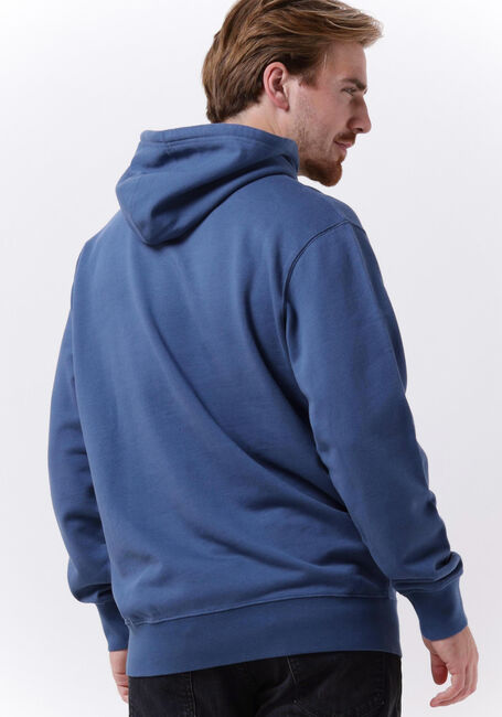 Blauwe EDWIN Sweater JAPANESE SUN HOODIE SWEAT HEAVY FELPA - large