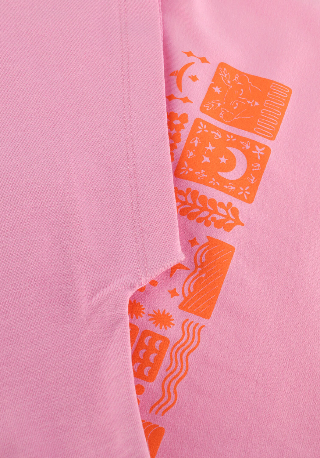 Roze NONO T-shirt KATE TSHIRT WITH BIG BACK PRINT - large