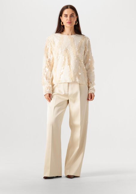Creme SECOND FEMALE  GLIMMER BLOUSE - large