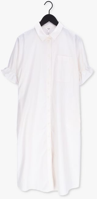 Witte OBJECT Midi jurk DORA LONG SHIRT DRESS - large