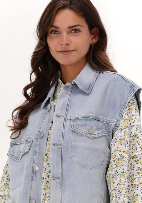 LEVETE ROOM Gilet SAJA 1 WAISTCOAT en bleu - large