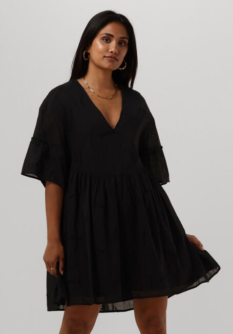 ALIX THE LABEL Mini robe LADIES WOVEN BRODERIE A-LINE DRESS en noir - large