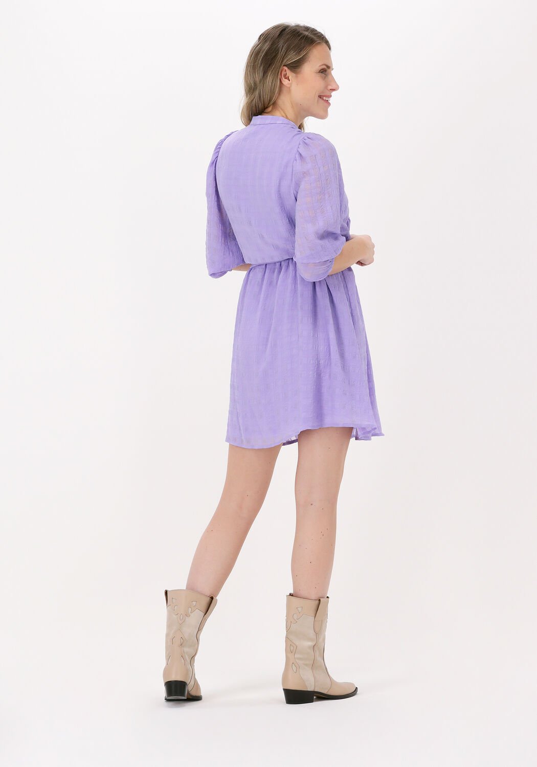 lila selected femme mini jurk slfiona ls short
