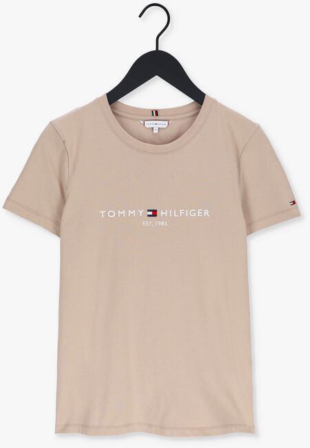 Beige TOMMY HILFIGER T-shirt REGULAR HILFIGER C-NK TEE SS - large