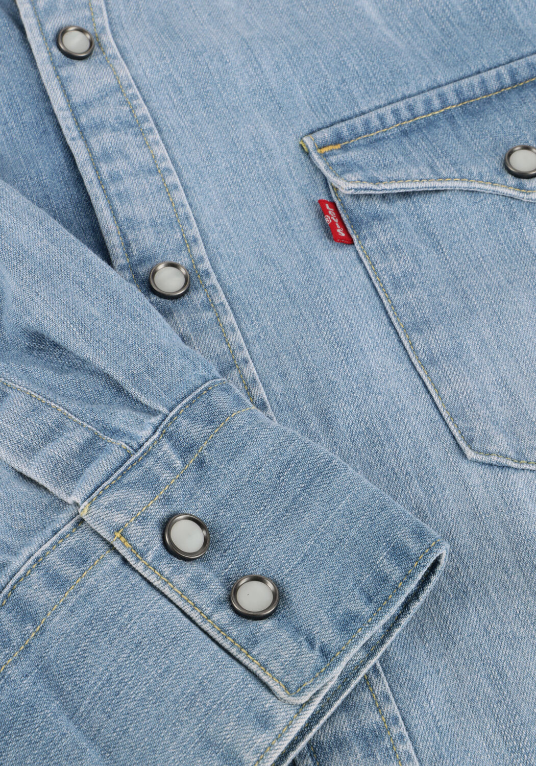 Lichtblauwe LEVI'S Casual overhemd BARSTOW WESTERN - large