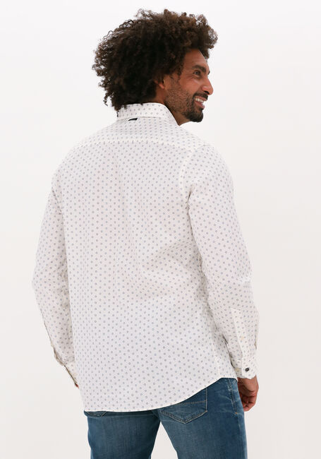 VANGUARD Chemise classique LONG SLEEVE SHIRT PRINT ON POPLIN STRETCH en blanc - large