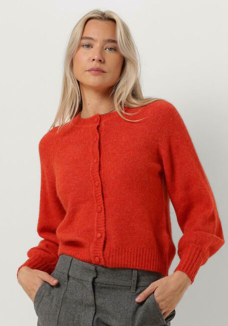 MSCH COPENHAGEN Pull MSCHZASHA HOPE CARDIGAN en rouge - large