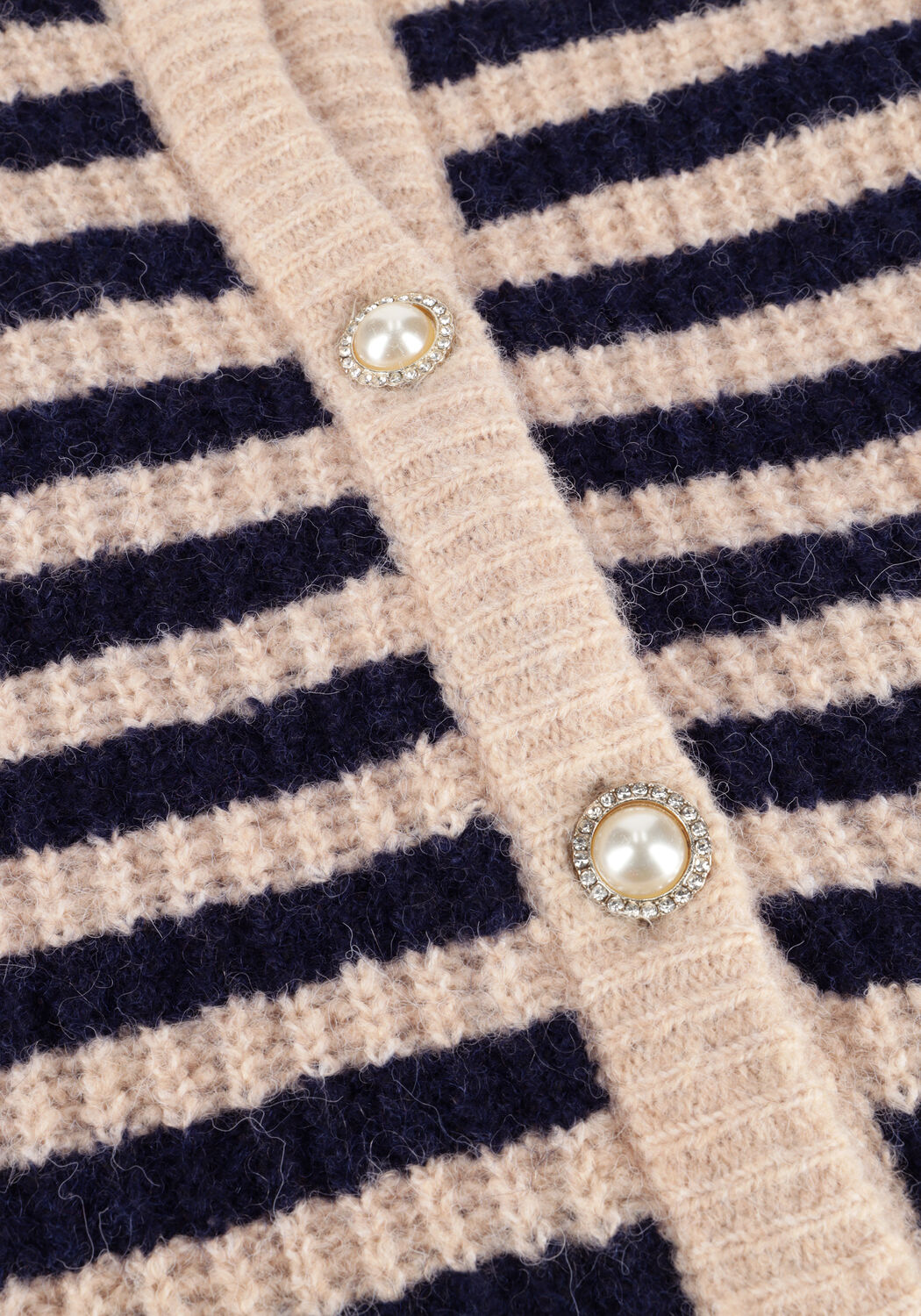 LOLLYS LAUNDRY Gilet NOVALI CARDIGAN LS Bleu fonc&eacute; - large