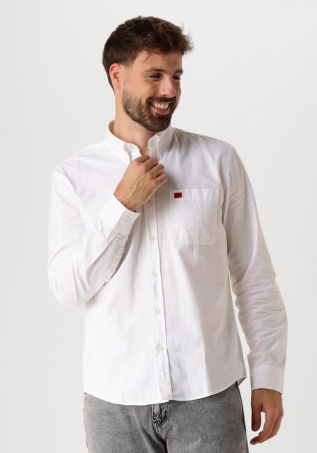 HUGO Chemise décontracté EVITO en blanc - large