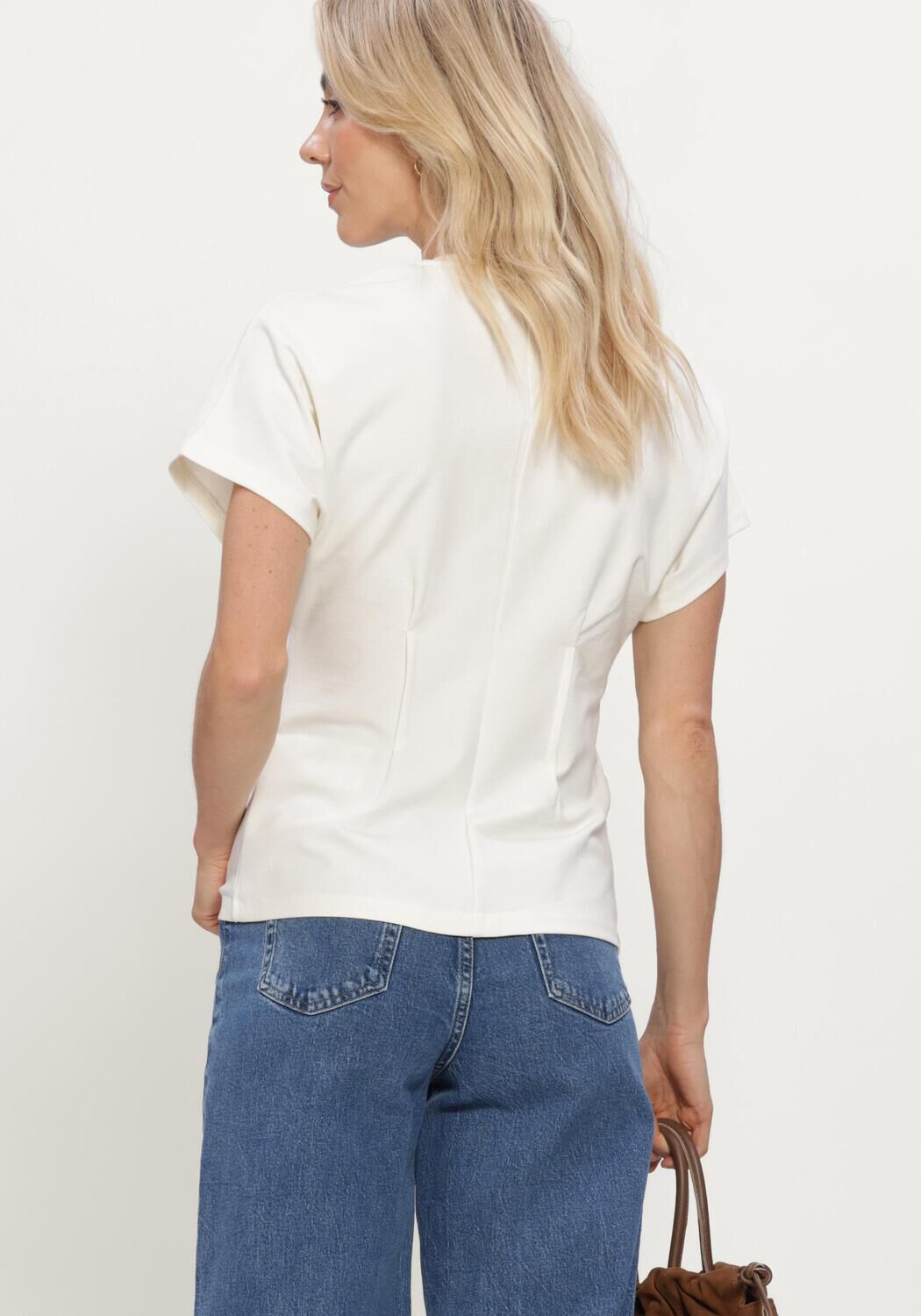 SELECTED WOMEN Haut SLWERA SS TOP Blanc - large