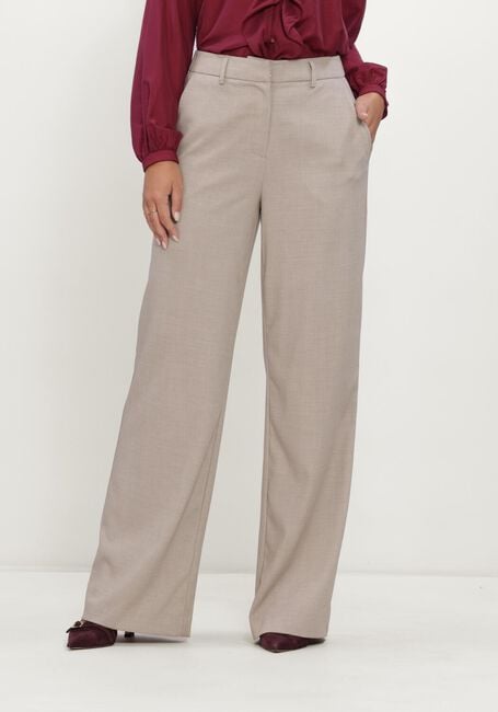 MSCH COPENHAGEN Pantalon large MSCHMARCELI HW PANTS LONG en beige - large