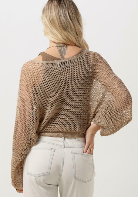 RESORT FINEST Pull CROCHET SWEATER en beige - large