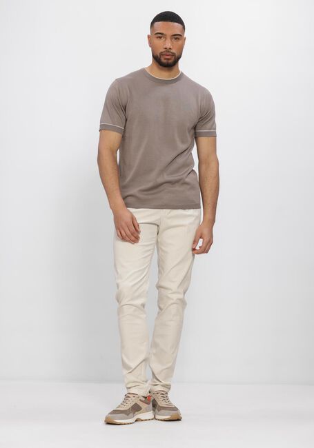 STEFANO LAURAN Polo T-SHIRT BROR en taupe - large