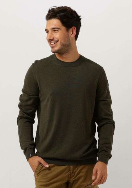 VANGUARD Pull CREWNECK COTTON MODAL en vert - large