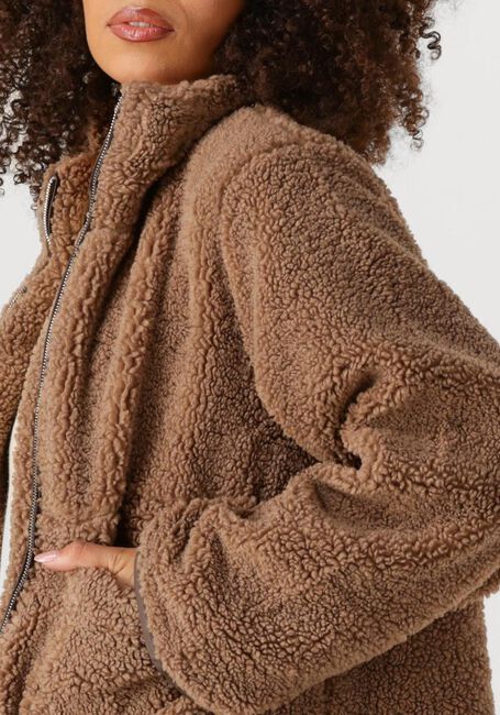 Taupe NEO NOIR Teddy jas EFFA TEDDY JACKET - large