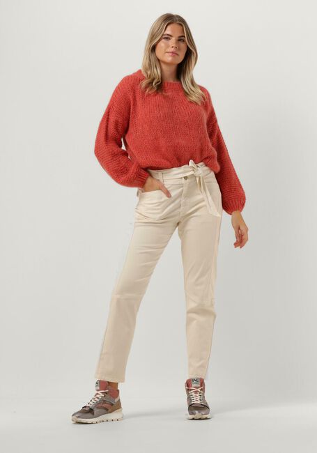 SUMMUM Pull OVERSIZED CHUNKY SWEATER MOHAIR BLEND KNIT en rouge - large