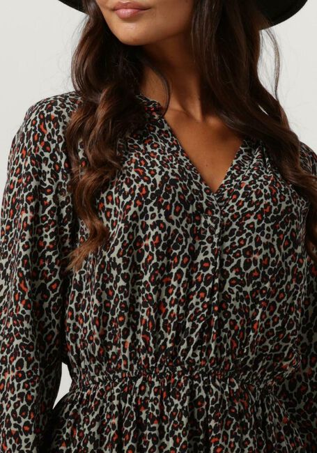 Groene SCOTCH & SODA Mini jurk ELASTICATED WAIST MINI DRESS - large