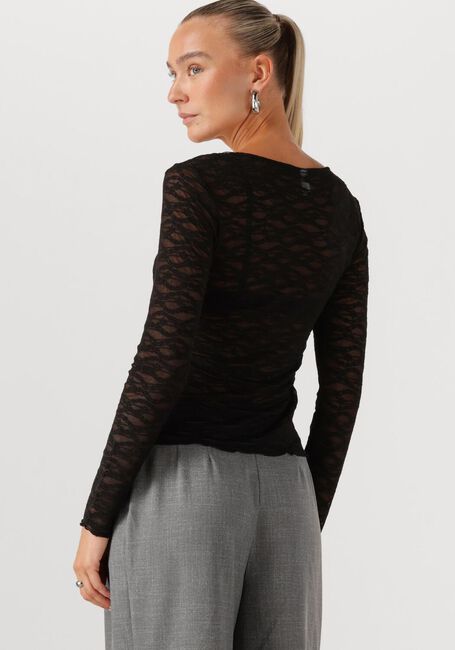 Zwarte Y.A.S. Top YASCARA LS LACE TOP - large