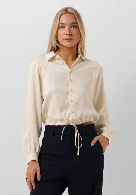 Ecru VANILIA  ROMANTIC STRUCTURE SHIRT - large