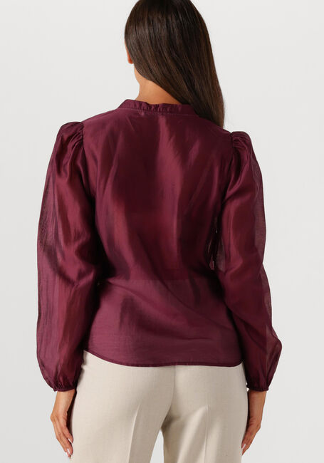 CO'COUTURE TAFFY SMOCK V-SHIRT Blouses Bordeaux - large