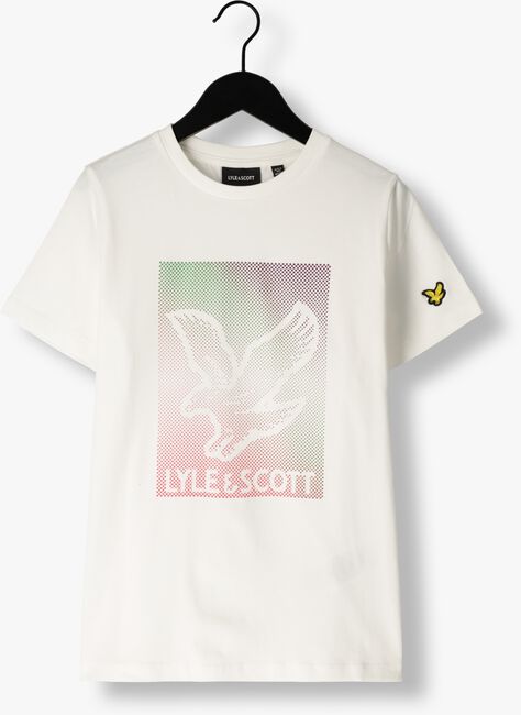 LYLE & SCOTT T-shirt DOTTED EAGLE GRAPHIC T-SHIRT en blanc - large