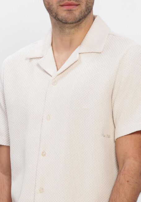 PURE PATH Chemise d&eacute;contract&eacute; HONEYCOMB SHORTSLEEVED SHIRT en beige - large