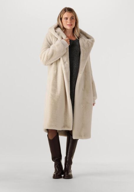 Beige MOSCOW Faux fur jas 08-08-EVELYN-3 - large