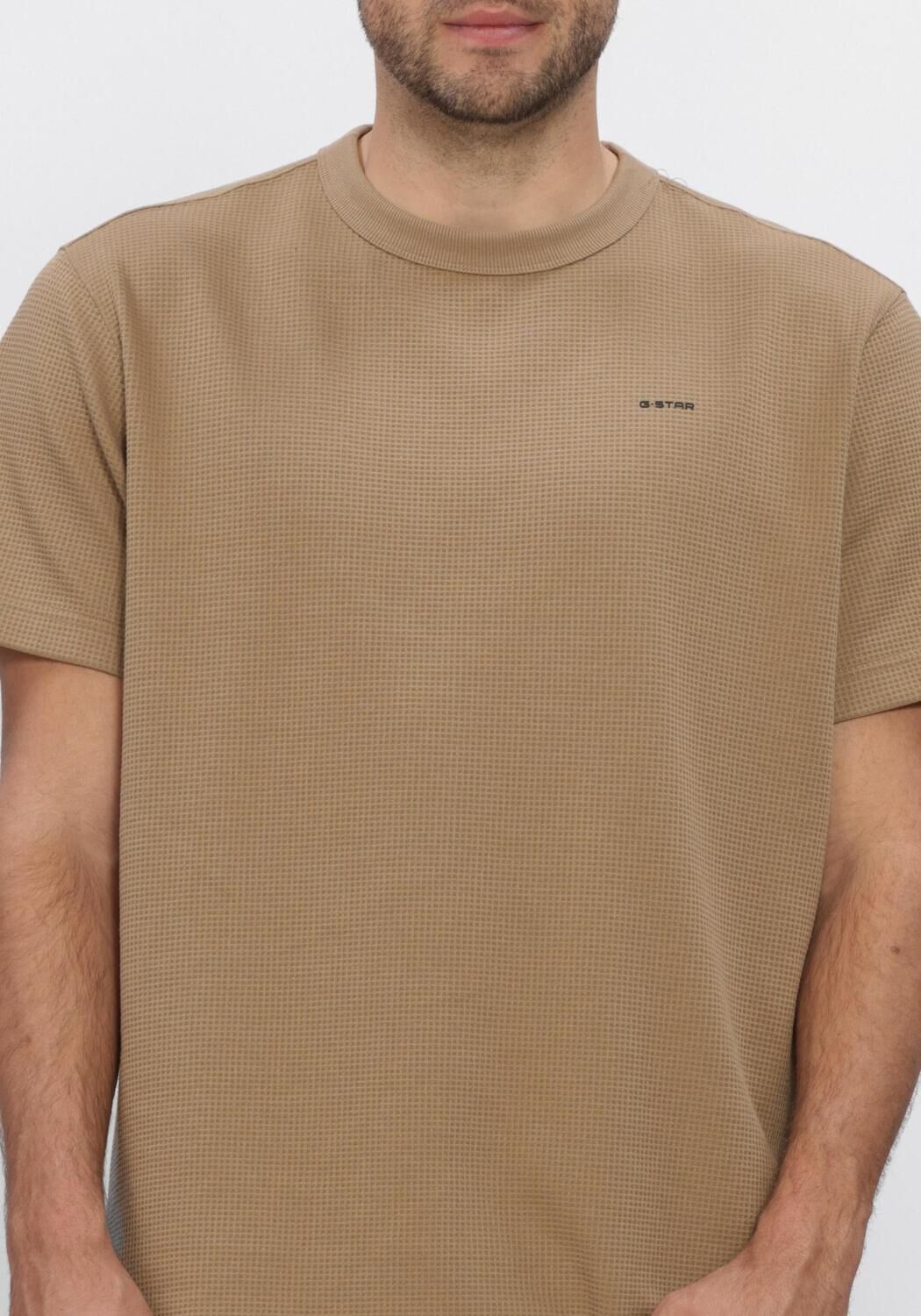 G-STAR RAW T-shirt TRUE REGULAR STRUCTURED R T Kaki - large