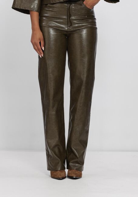 NUKUS Pantalons longs PATRICIA PANTS PU Kaki - large