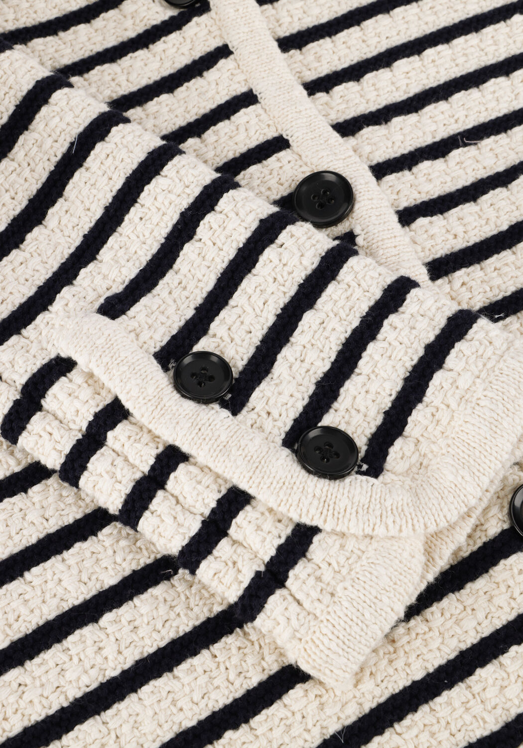 Ecru WITHBLACK Vest WBLMERIAN BOUCLE KNIT JACKET - large